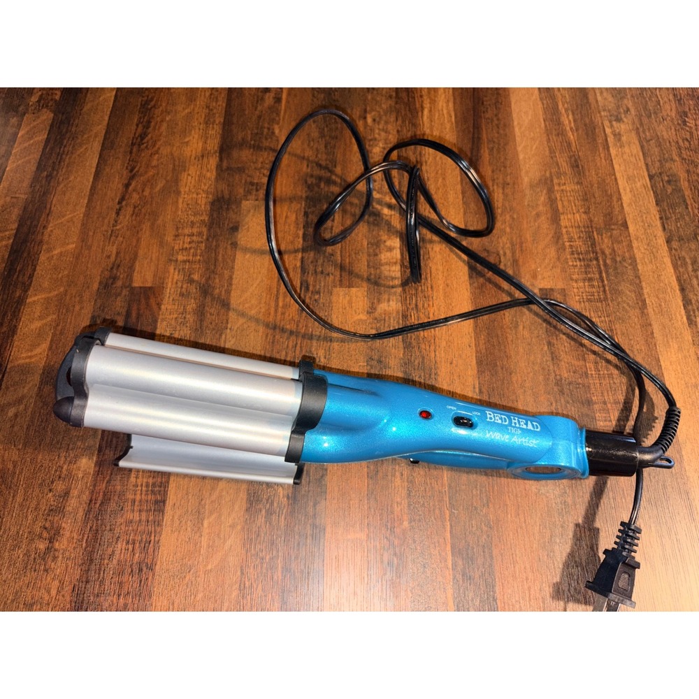 Bed Head TIGI Wave Artist Deep Waver Ceramic‎ Hair Styling Tool Blue BH313